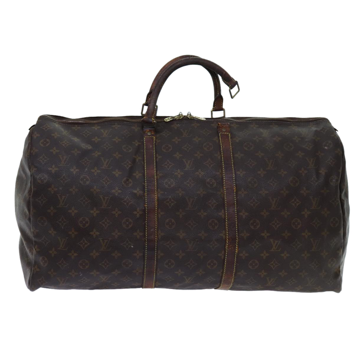 LOUIS VUITTON Monogram Keepall 60 Boston Bag M41422 LV yk11765