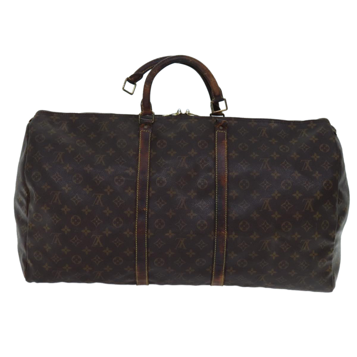 LOUIS VUITTON Monogram Keepall 60 Boston Bag M41422 LV yk11765