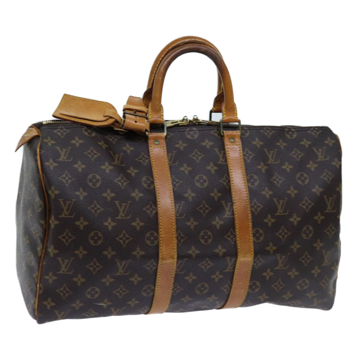 LOUIS VUITTON Monogram Keepall 45 Boston Bag M41428 LV yk11767