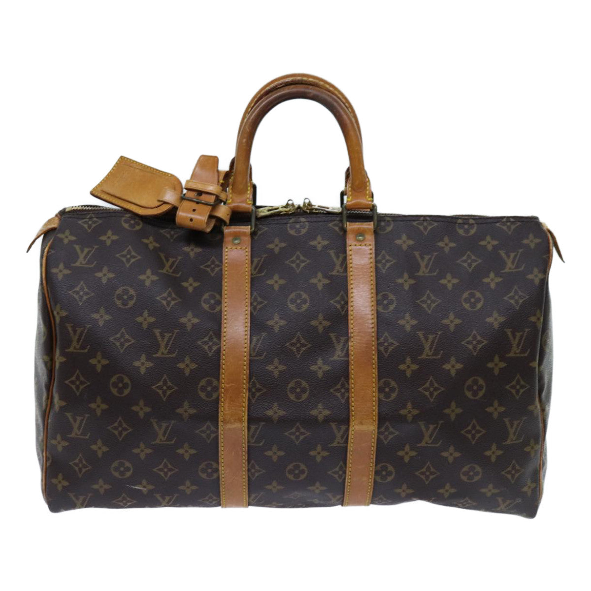 LOUIS VUITTON Monogram Keepall 45 Boston Bag M41428 LV yk11767