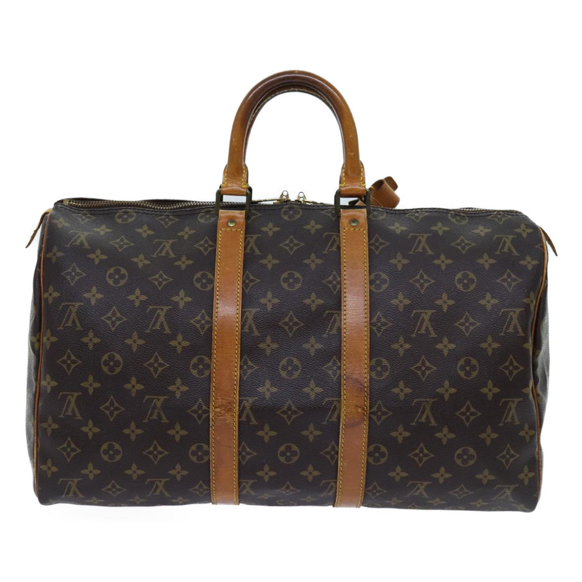 LOUIS VUITTON Monogram Keepall 45 Boston Bag M41428 LV yk11767