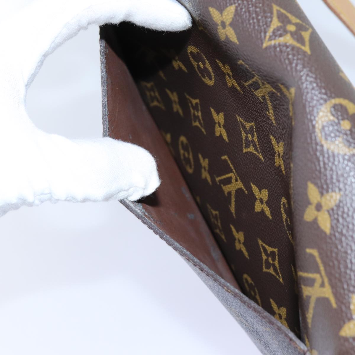 LOUIS VUITTON Monogram Saint Cloud GM Shoulder Bag M51242 LV yk11794