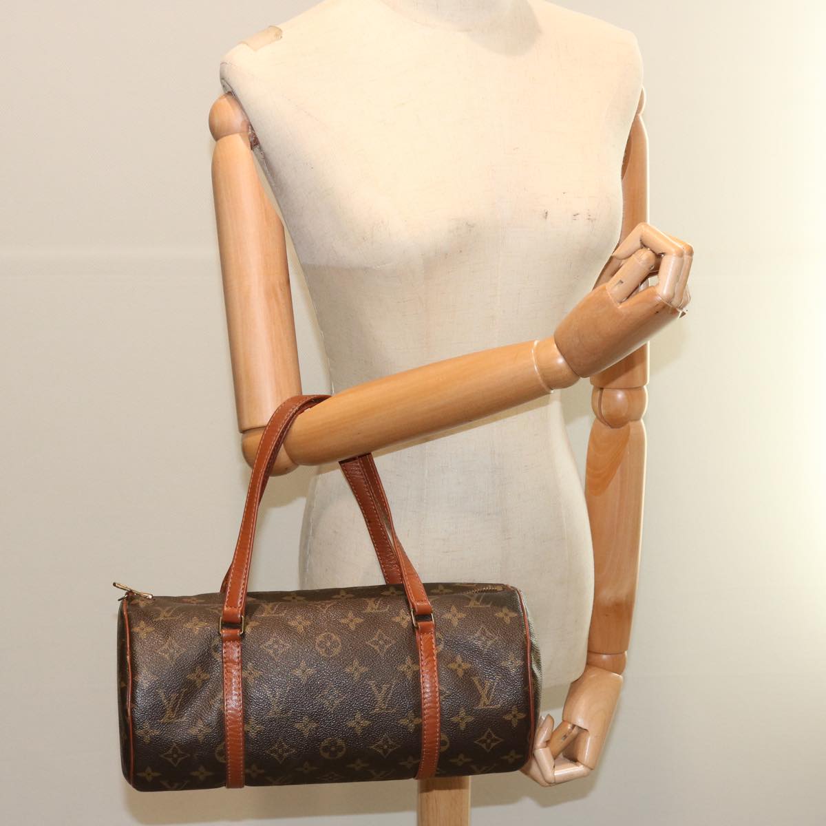 LOUIS VUITTON Monogram Papillon 30 Hand Bag Vintage M51385 LV yk11795