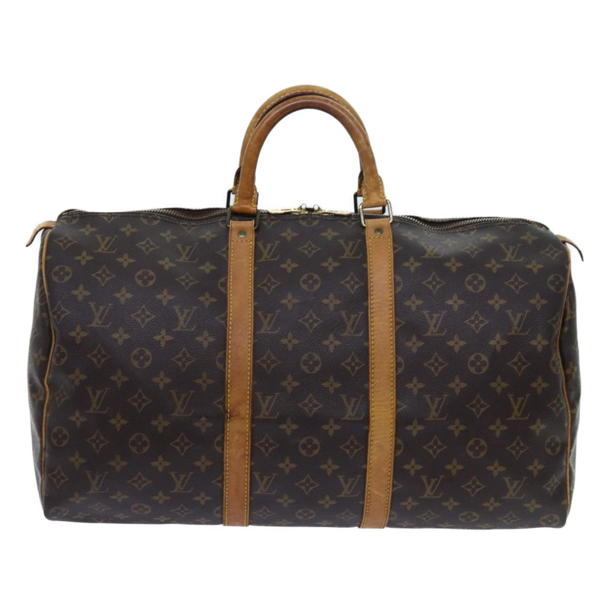 LOUIS VUITTON Monogram Keepall 50 Boston Bag M41426 LV yk11807