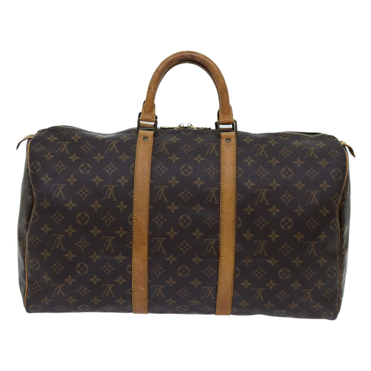 LOUIS VUITTON Monogram Keepall 50 Boston Bag M41426 LV yk11807