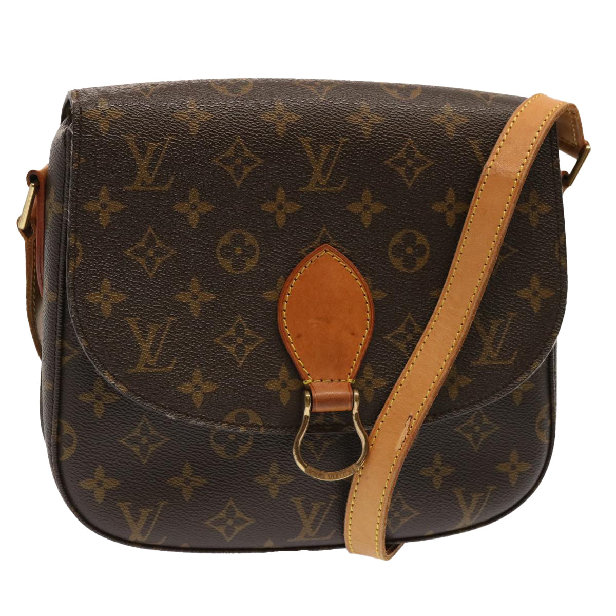 LOUIS VUITTON Monogram Saint Cloud GM Shoulder Bag M51242 LV yk11814