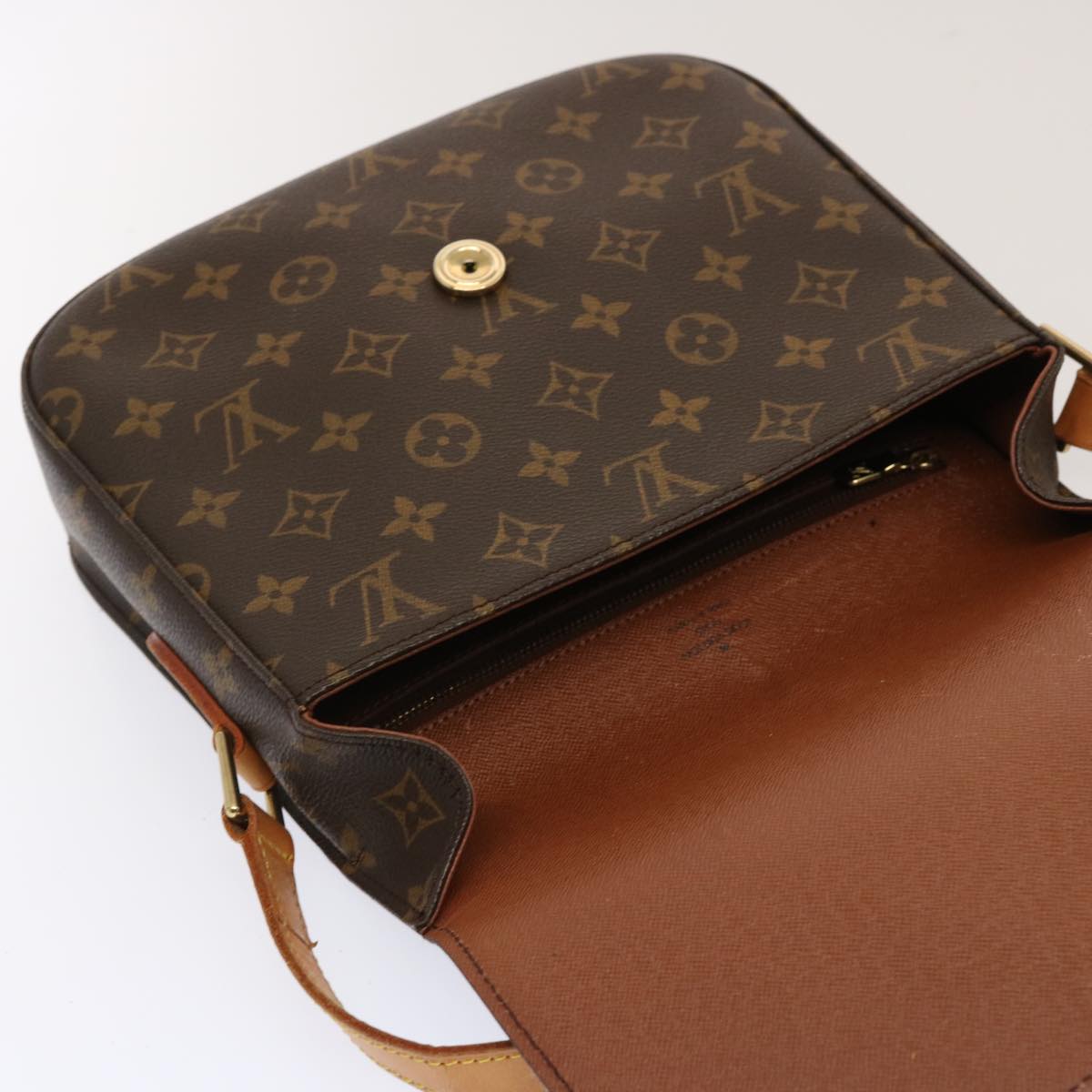 LOUIS VUITTON Monogram Saint Cloud GM Shoulder Bag M51242 LV yk11814