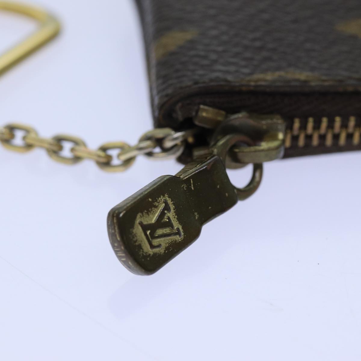LOUIS VUITTON Monogram Pochette Cles Coin Purse M62650 LV yk11821