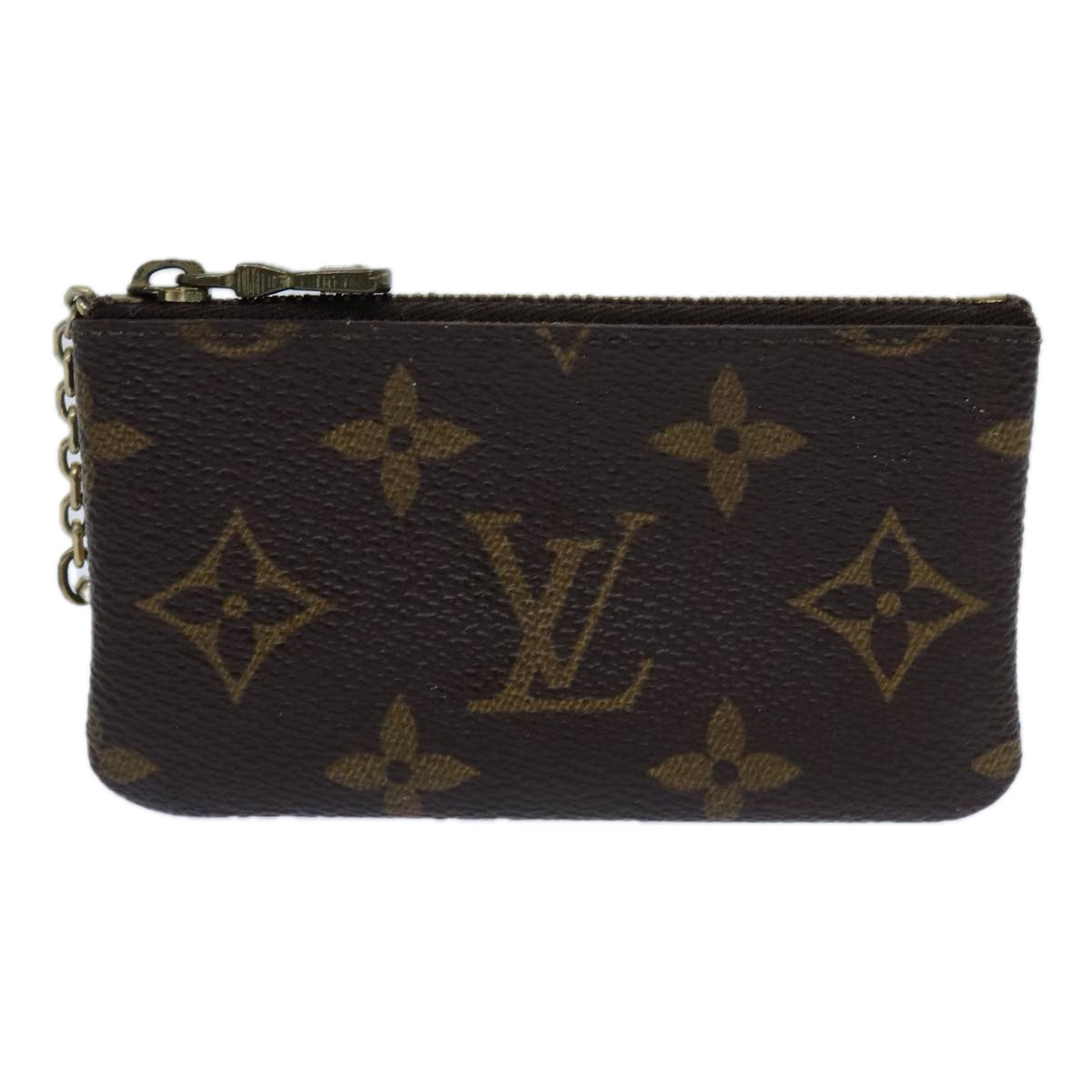 LOUIS VUITTON Monogram Pochette Cles Coin Purse M62650 LV yk11821