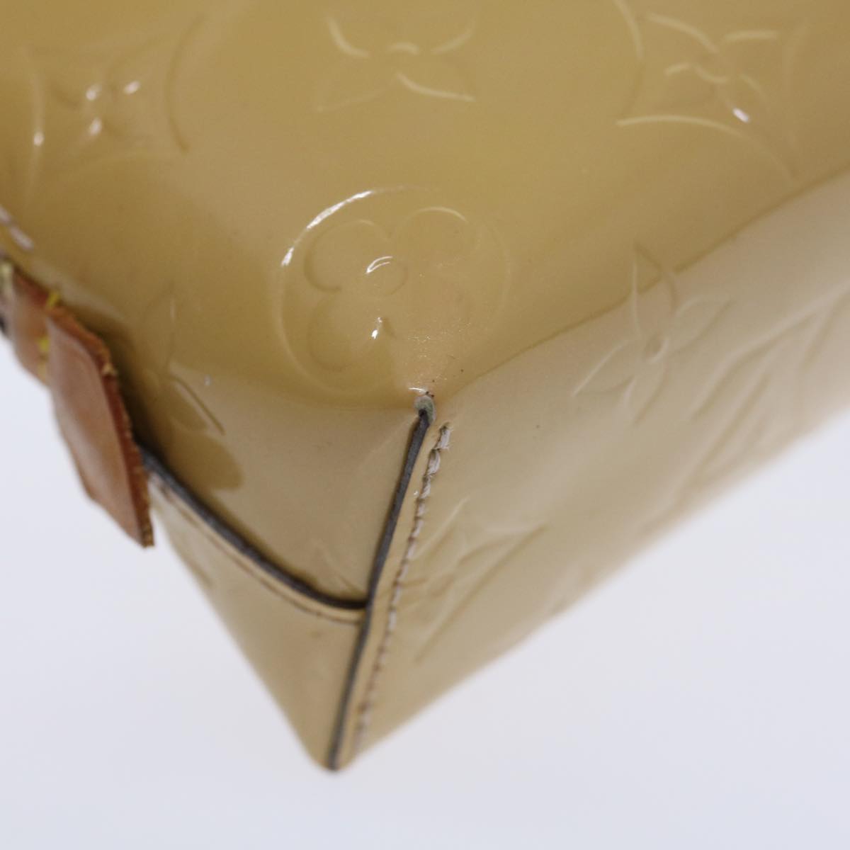 LOUIS VUITTON Vernis Pochette Cosmetic Pouch Rose Angelique M90086 yk11824