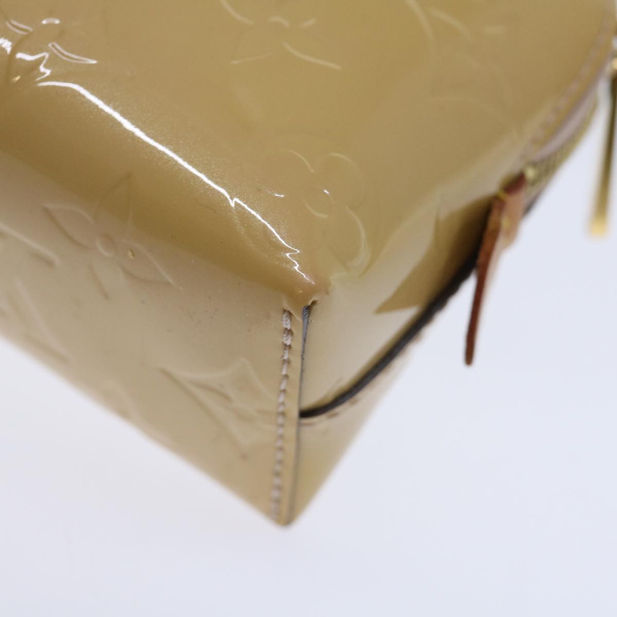 LOUIS VUITTON Vernis Pochette Cosmetic Pouch Rose Angelique M90086 yk11824
