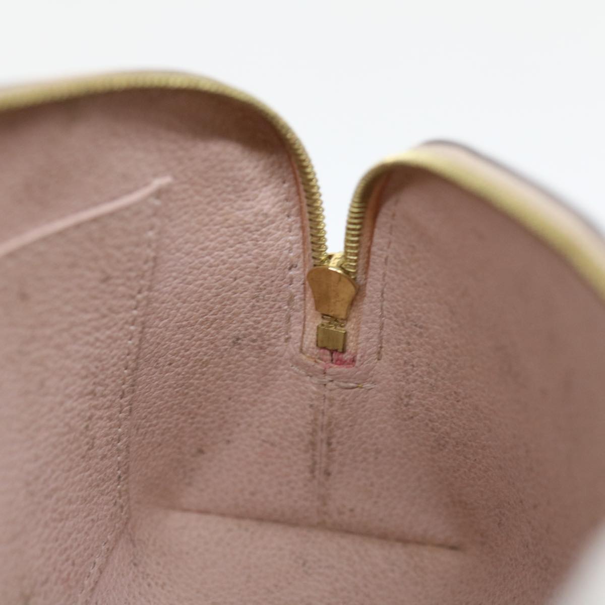 LOUIS VUITTON Vernis Pochette Cosmetic Pouch Rose Angelique M90086 yk11824