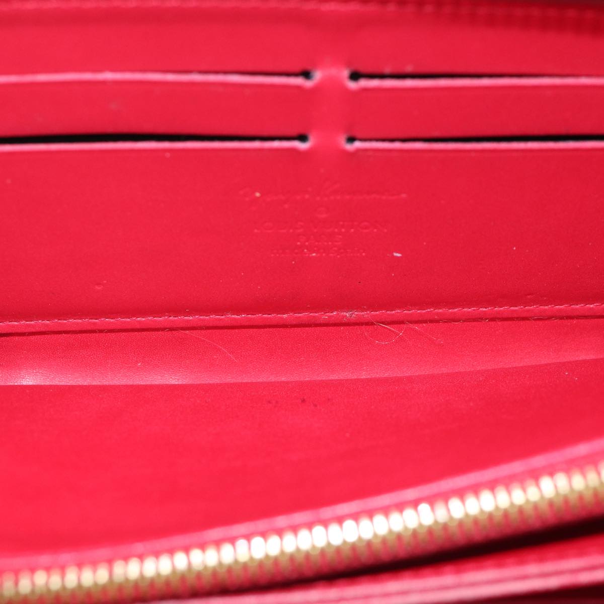 LOUIS VUITTON Monogram Vernis Yayoi Kusama Wallet Rouge M91572 LV yk11825