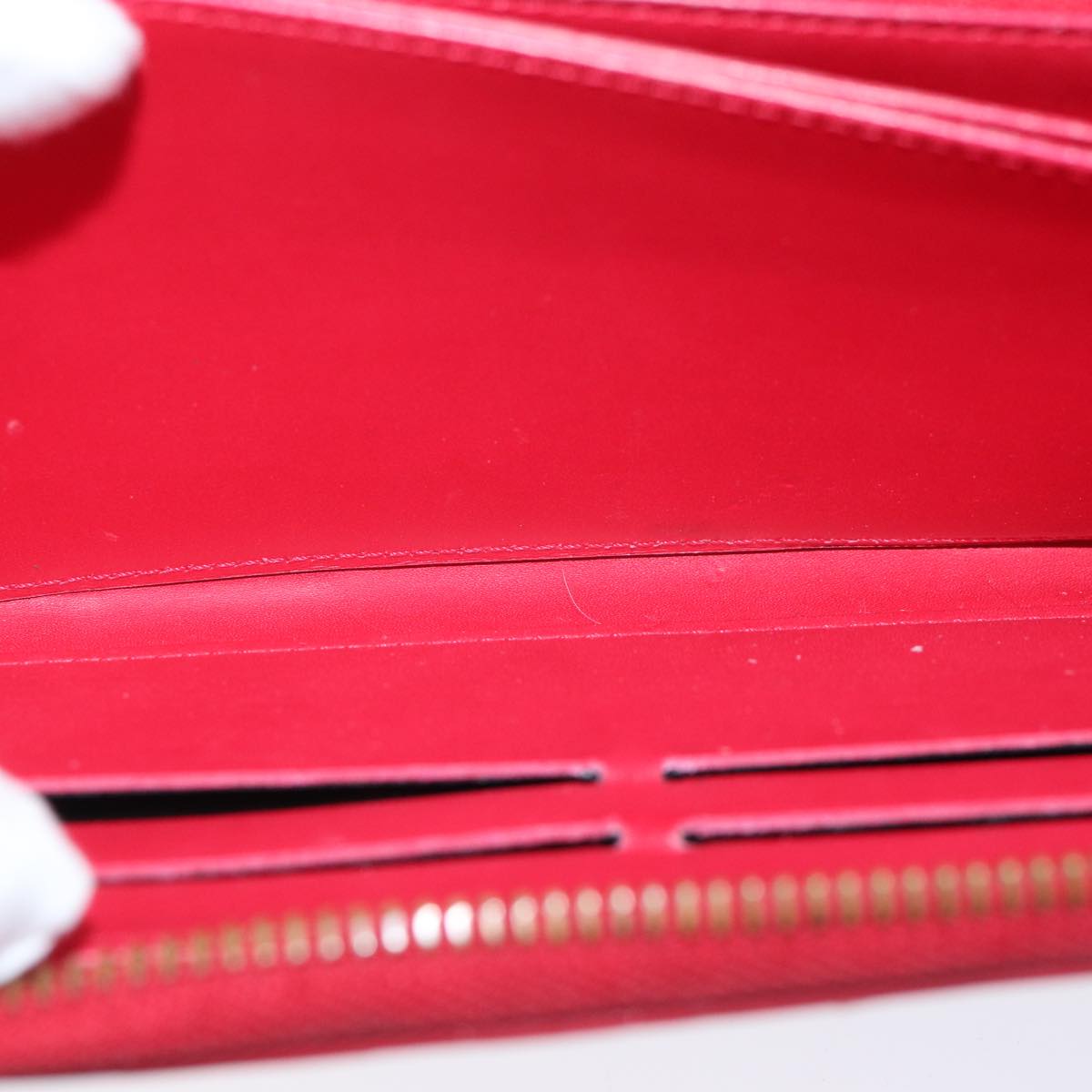 LOUIS VUITTON Monogram Vernis Yayoi Kusama Wallet Rouge M91572 LV yk11825