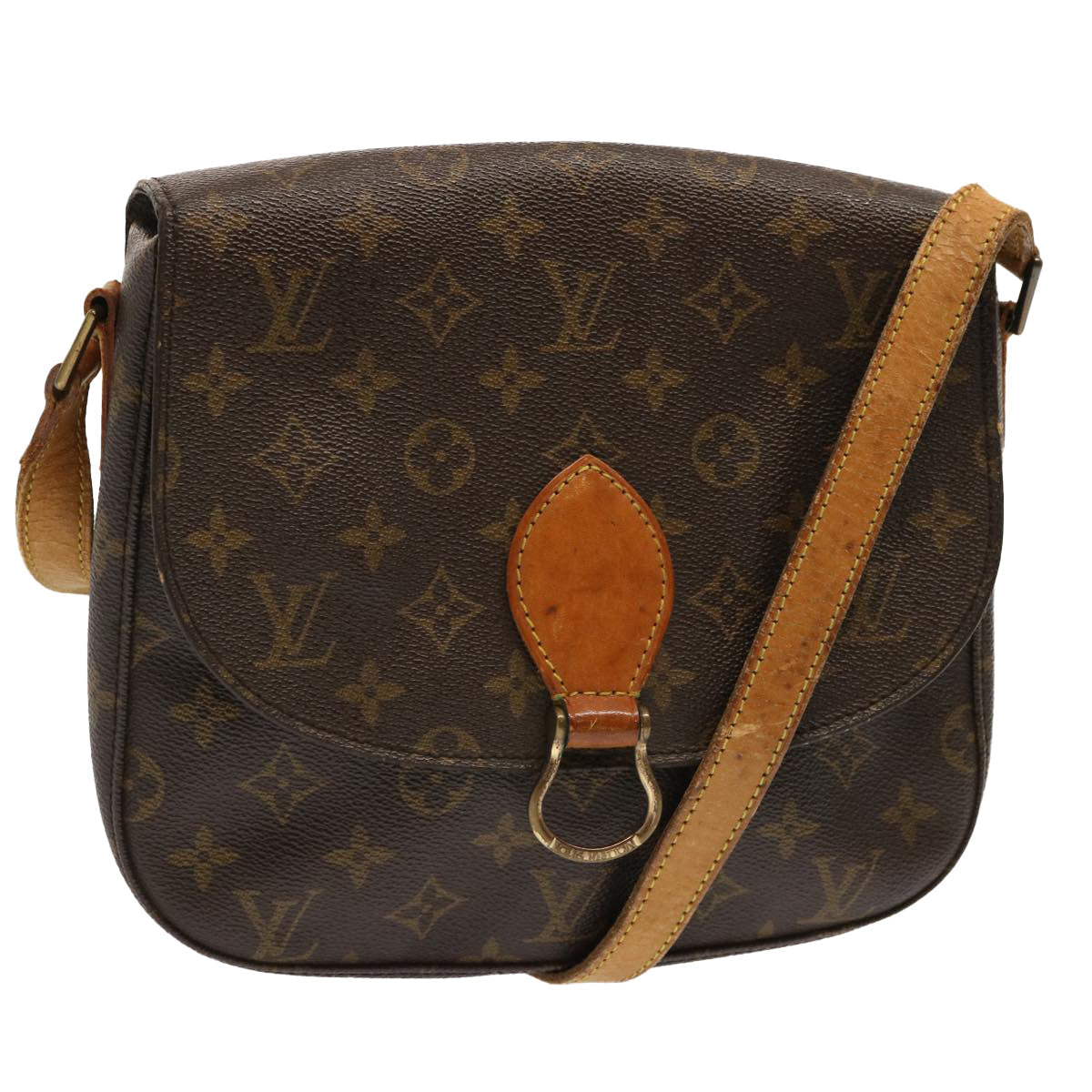 LOUIS VUITTON Monogram Saint Cloud GM Shoulder Bag M51242 LV yk11828
