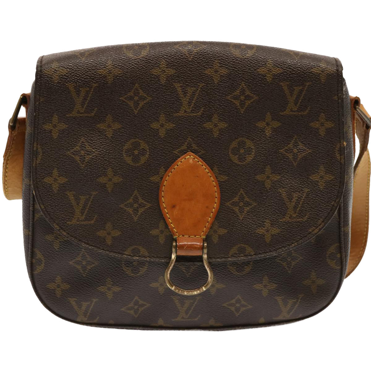 LOUIS VUITTON Monogram Saint Cloud GM Shoulder Bag M51242 LV yk11828