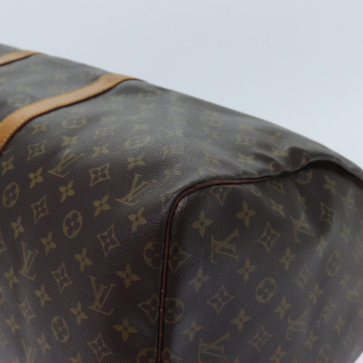 LOUIS VUITTON Monogram Keepall 55 Boston Bag M41424 LV yk11830