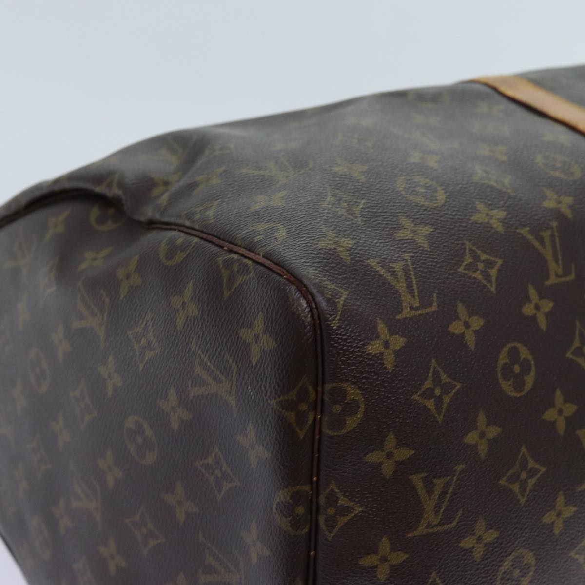 LOUIS VUITTON Monogram Keepall 55 Boston Bag M41424 LV yk11830