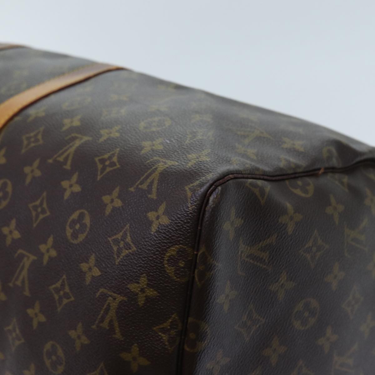 LOUIS VUITTON Monogram Keepall 55 Boston Bag M41424 LV yk11830