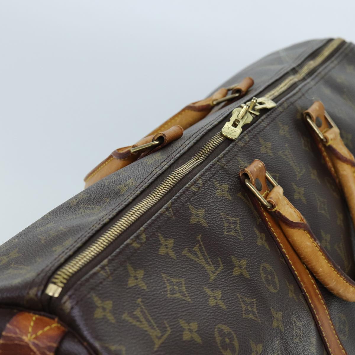 LOUIS VUITTON Monogram Keepall 55 Boston Bag M41424 LV yk11830
