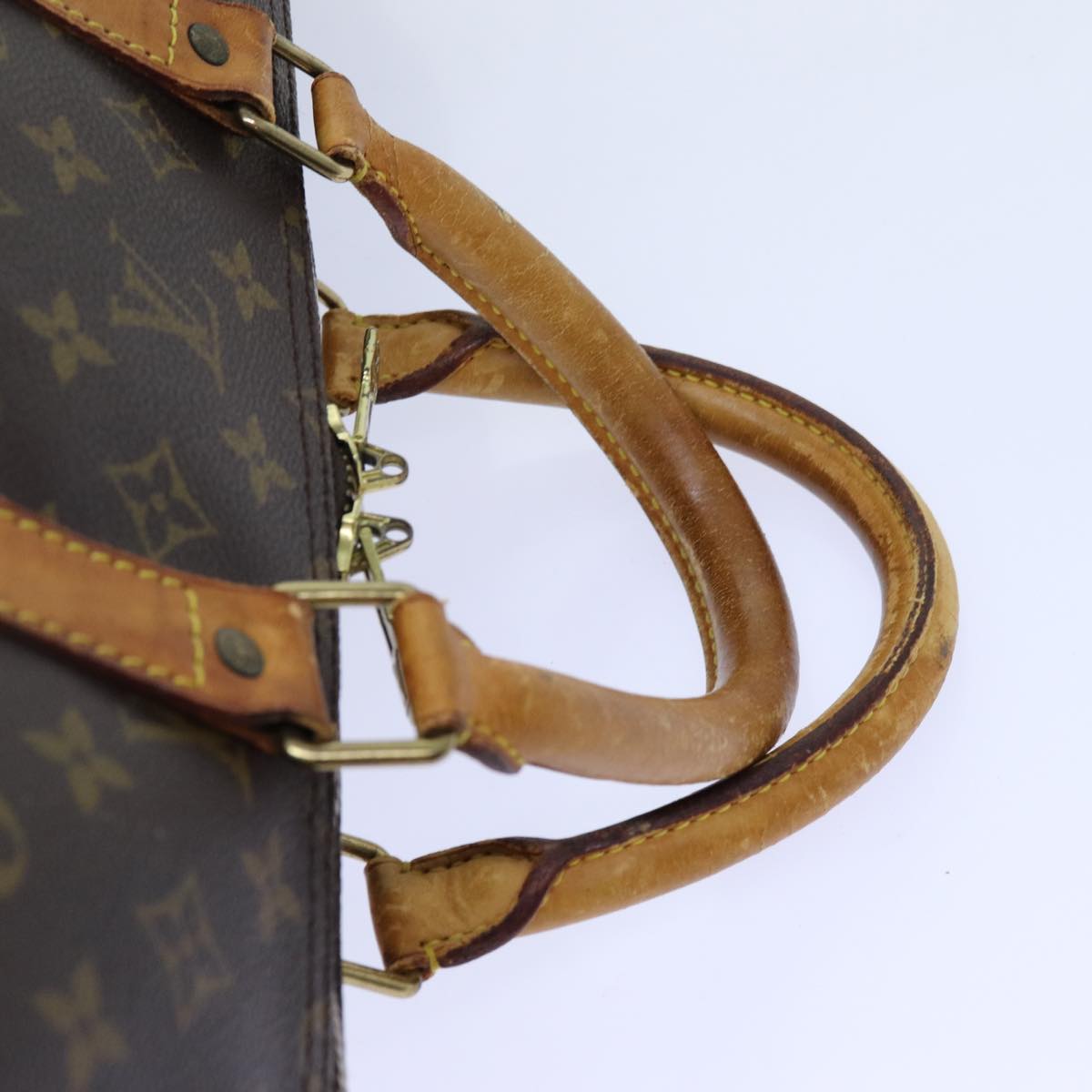 LOUIS VUITTON Monogram Keepall 55 Boston Bag M41424 LV yk11830