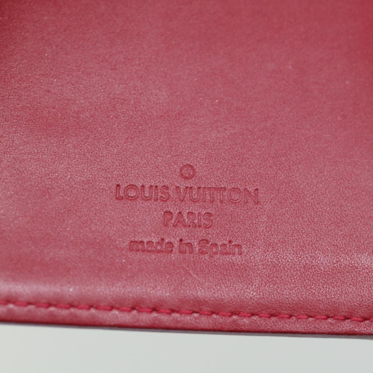 LOUIS VUITTON Vernis Agenda PM Day Planner Pomme D'amour R21016 LV yk11836