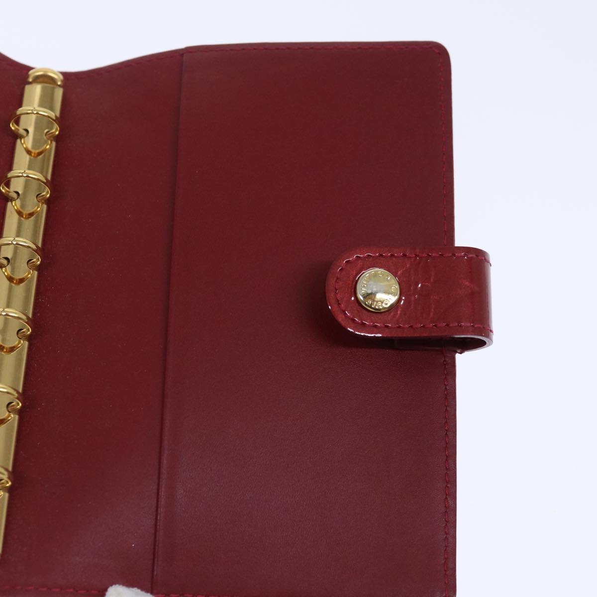 LOUIS VUITTON Vernis Agenda PM Day Planner Pomme D'amour R21016 LV yk11836