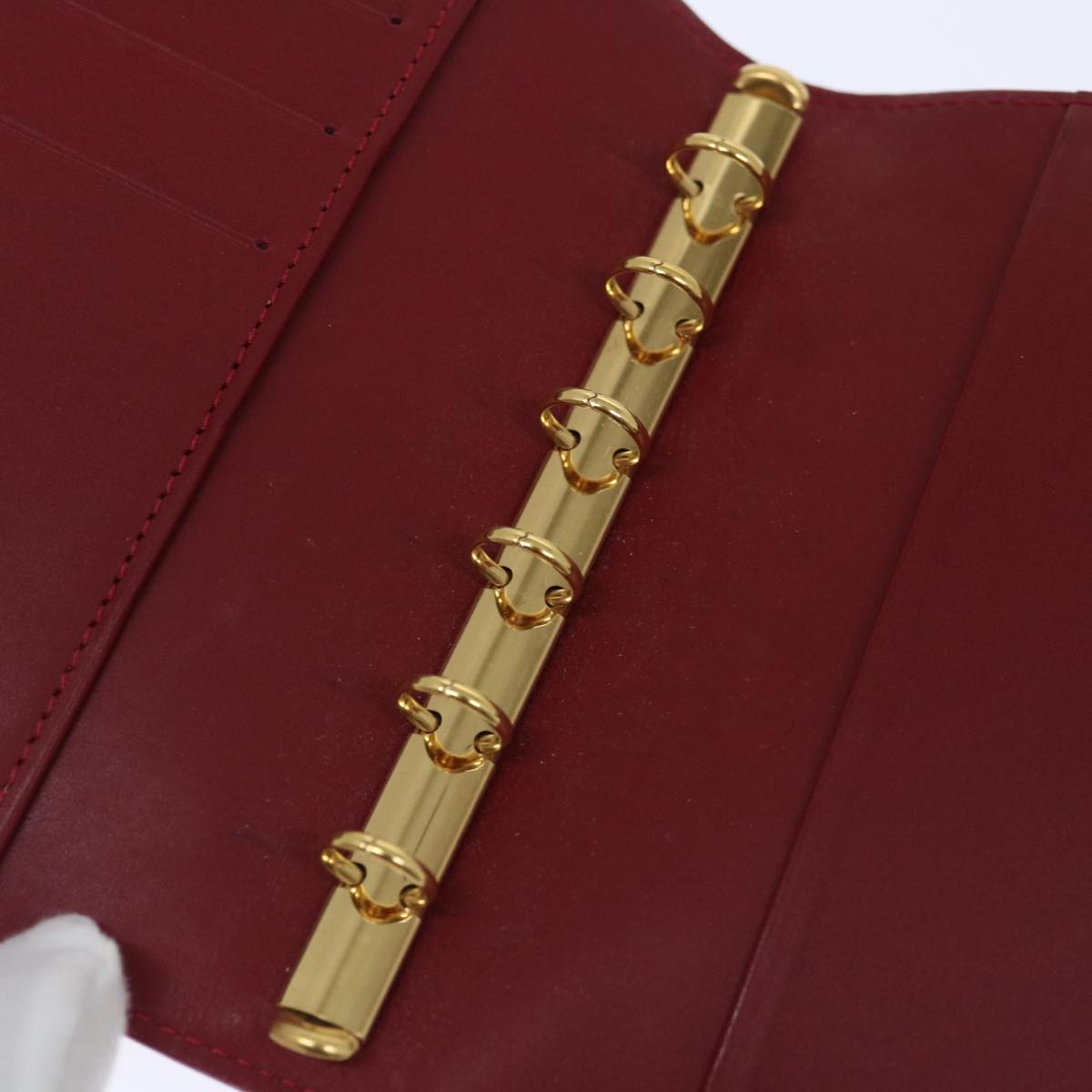 LOUIS VUITTON Vernis Agenda PM Day Planner Pomme D'amour R21016 LV yk11836