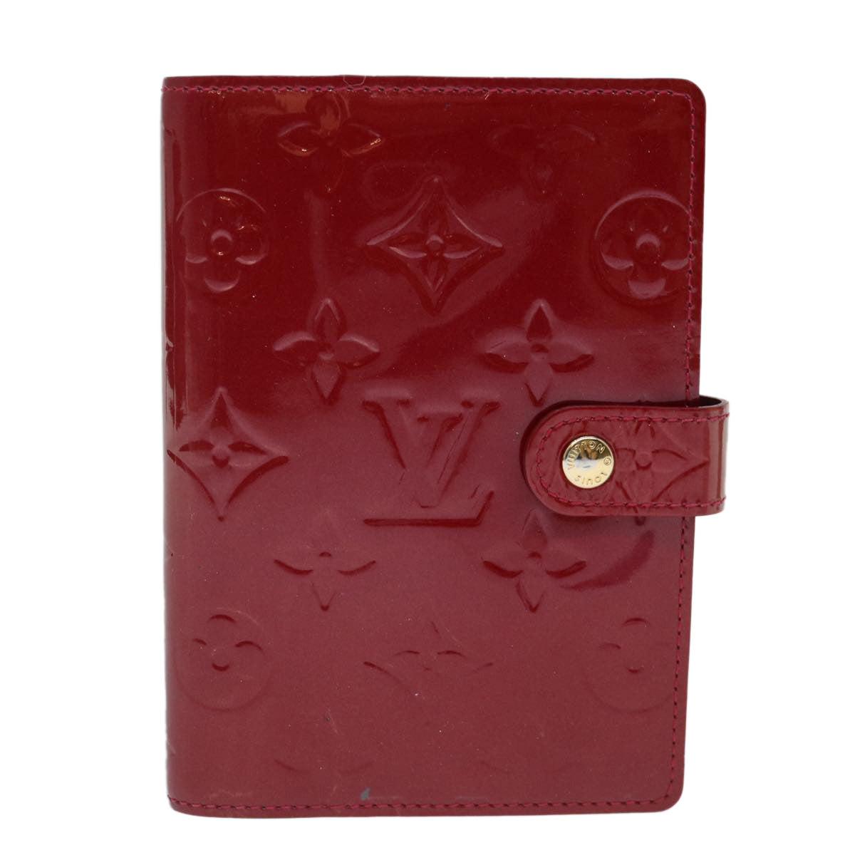 LOUIS VUITTON Vernis Agenda PM Day Planner Pomme D'amour R21016 LV yk11836