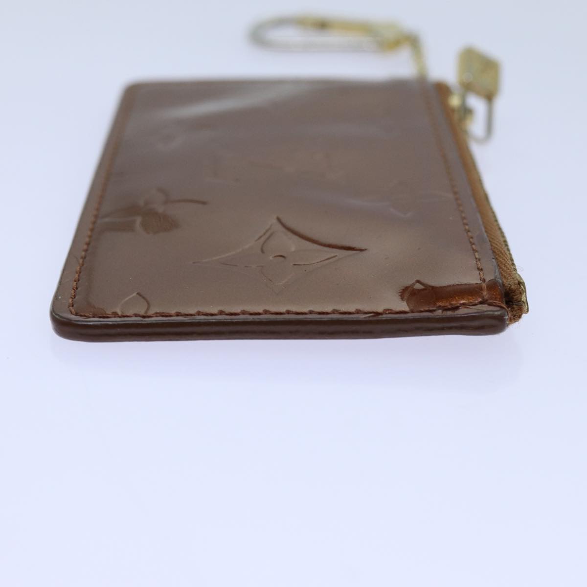 LOUIS VUITTON Vernis Pochette Cles Coin Purse Bronze M91348 LV yk11837