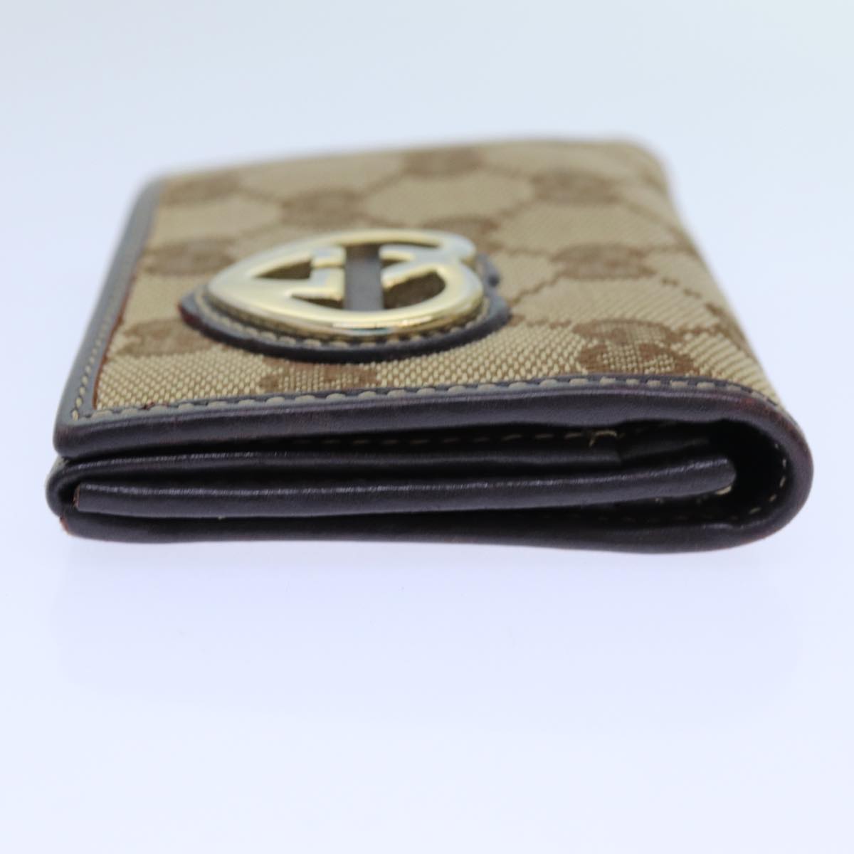 GUCCI GG Canvas Card Case Beige 245730 yk11841