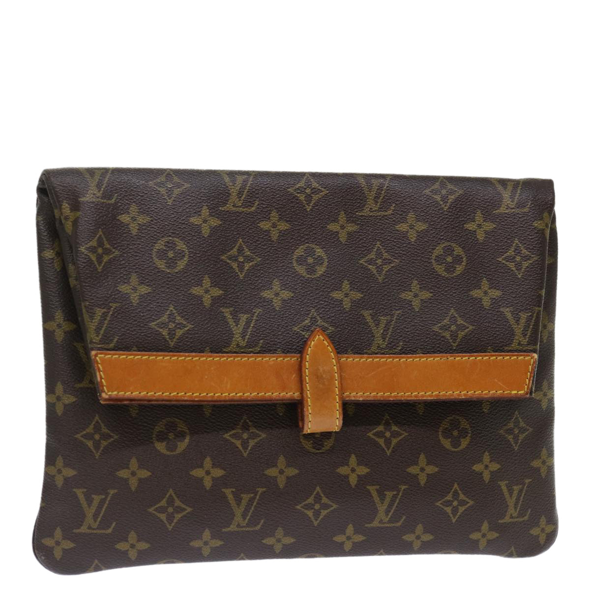LOUIS VUITTON Monogram Pochette Priant Clutch Bag M51805 LV yk11855