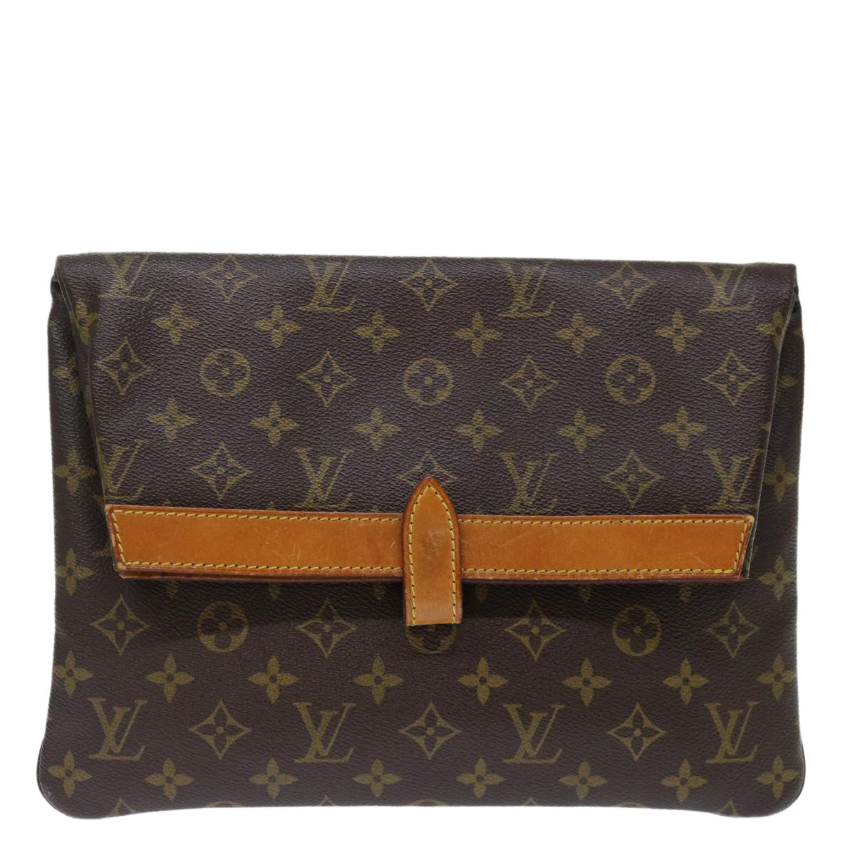 LOUIS VUITTON Monogram Pochette Priant Clutch Bag M51805 LV yk11855