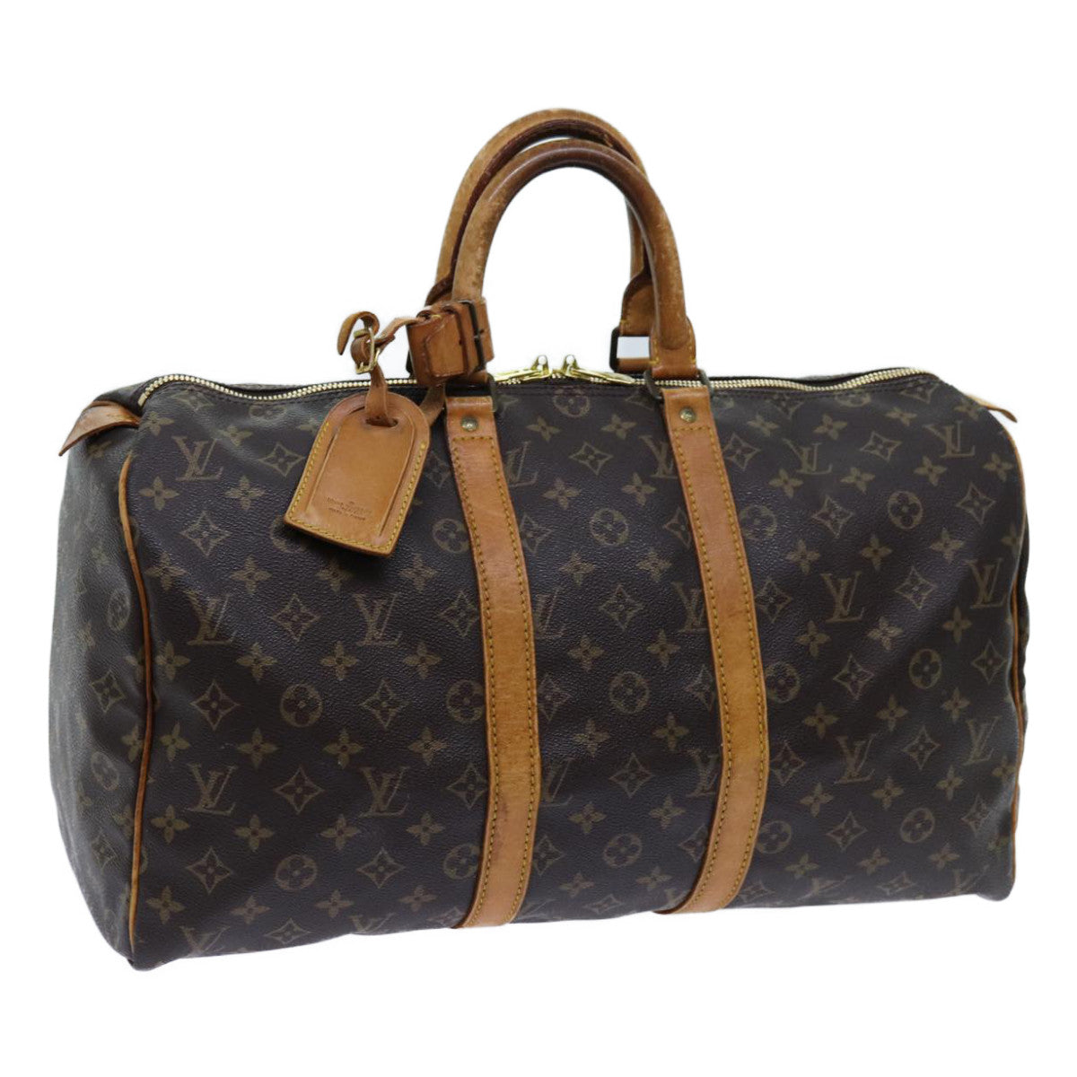 LOUIS VUITTON Monogram Keepall 45 Boston Bag M41428 LV yk11864