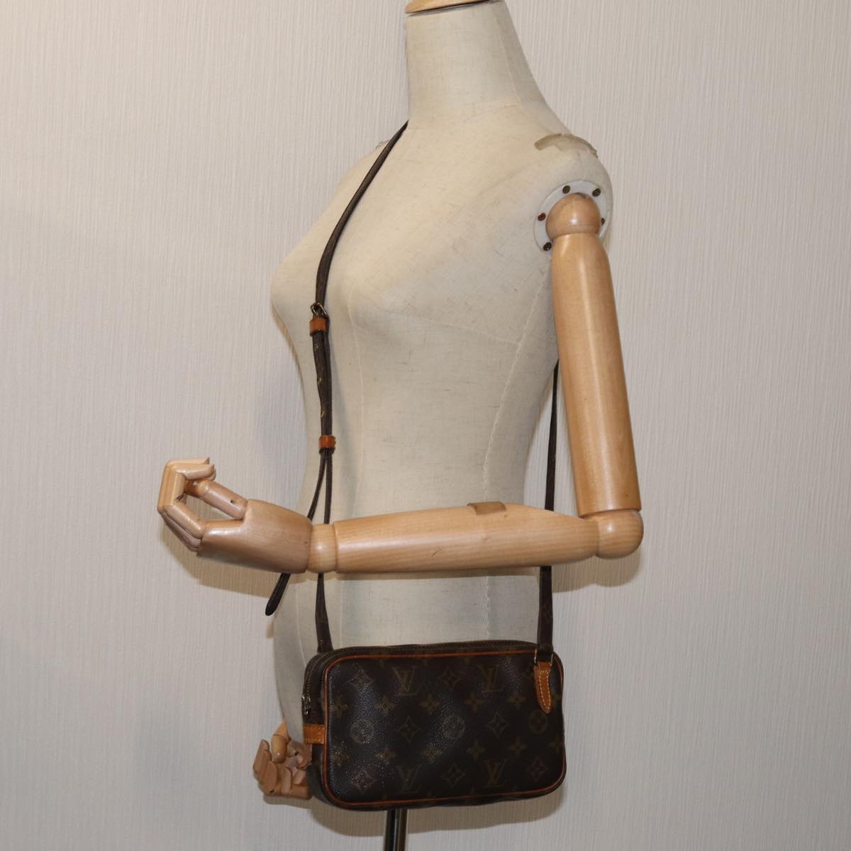 LOUIS VUITTON Monogram Marly Bandouliere Shoulder Bag M51828 LV yk11873