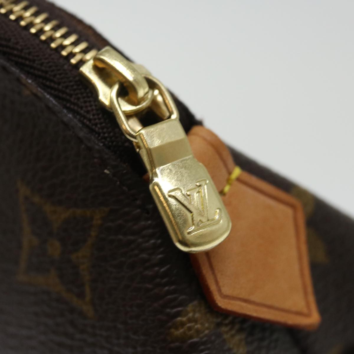 LOUIS VUITTON Monogram Pochette Cosmetic PM Cosmetic Pouch M47515 yk11893