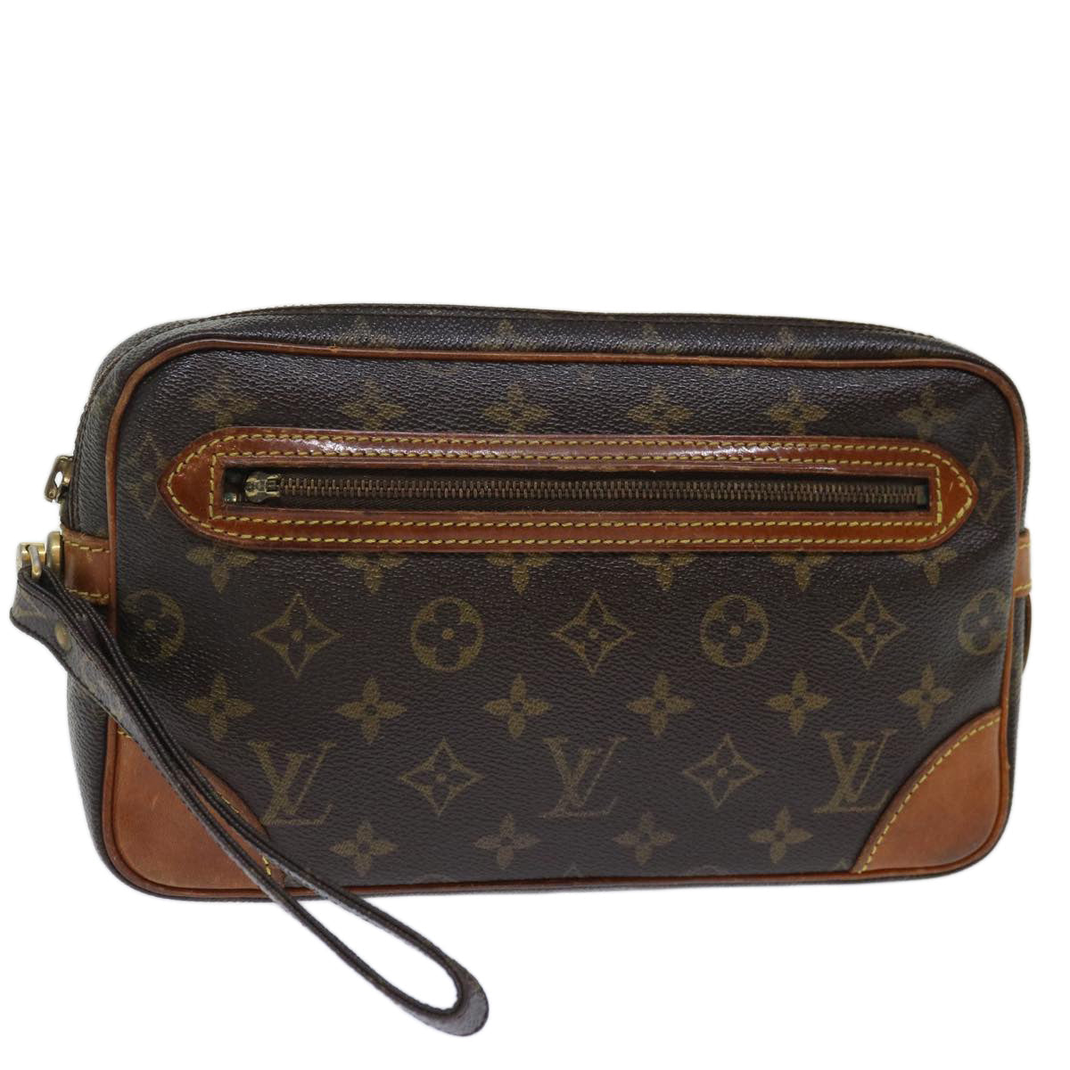 LOUIS VUITTON Monogram Marly Dragonne GM Clutch Bag M51825 LV yk11938