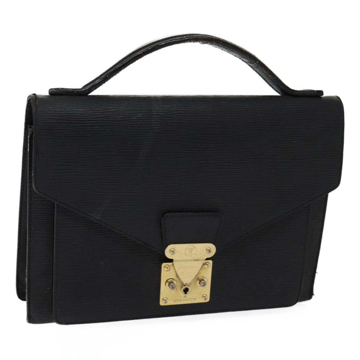 LOUIS VUITTON Epi Monceau 28 Hand Bag Black M52122 LV yk11939
