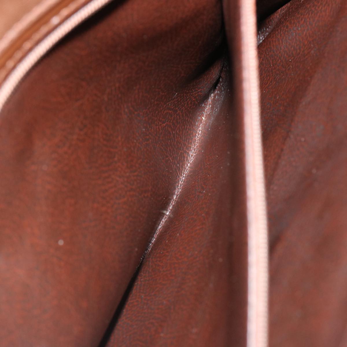 FENDI Shoulder Bag Leather Brown yk11948
