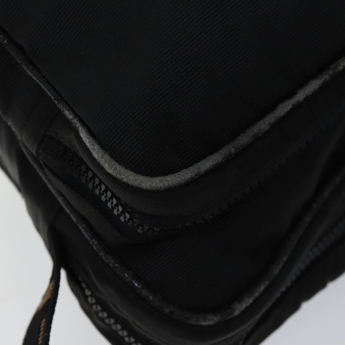 FENDI Shoulder Bag Canvas Black yk11949