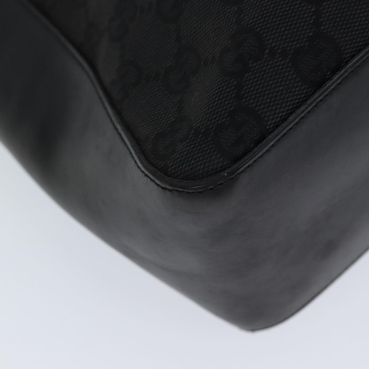 GUCCI GG Canvas Shoulder Bag Black 001 3766 yk11968