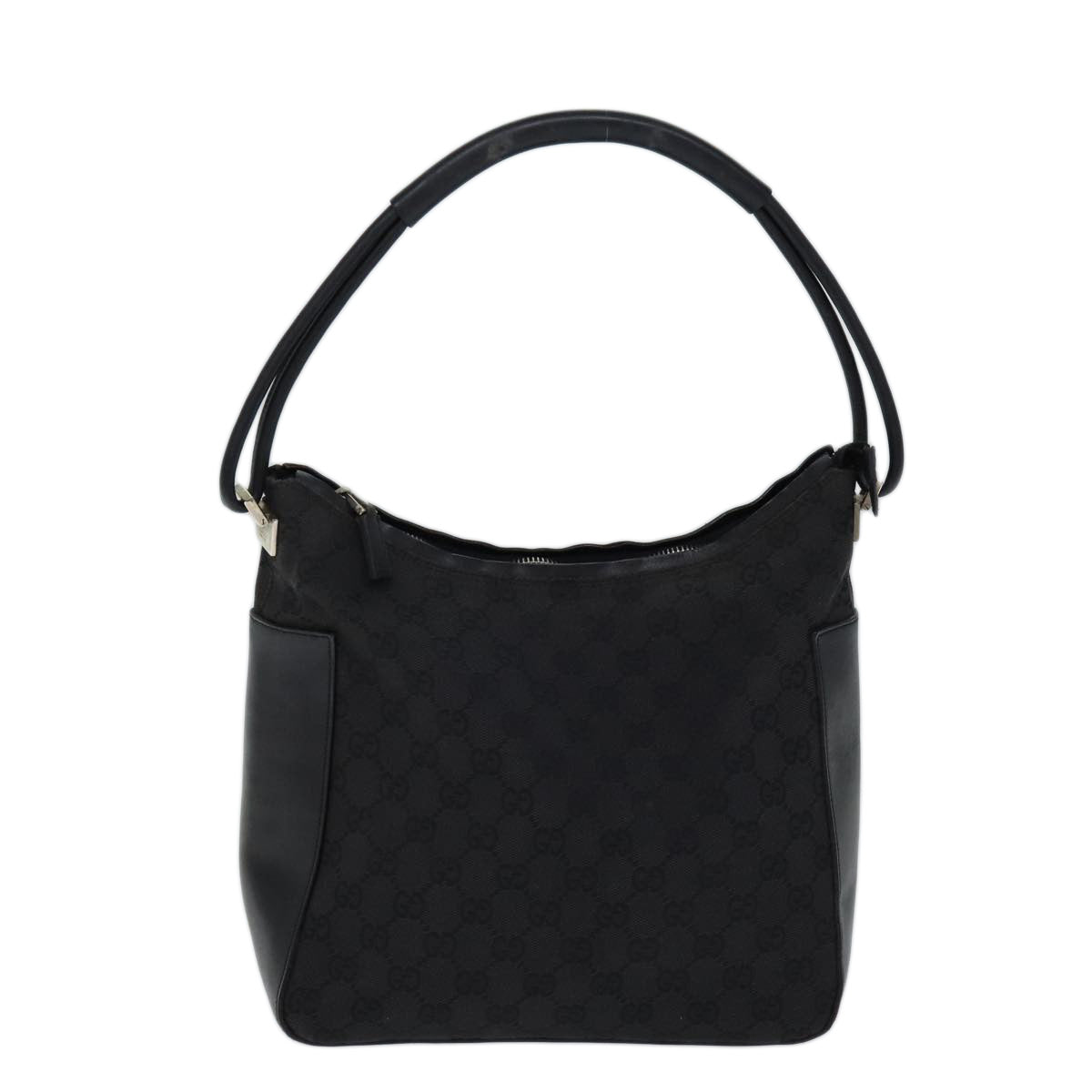 GUCCI GG Canvas Shoulder Bag Black 001 3766 yk11968