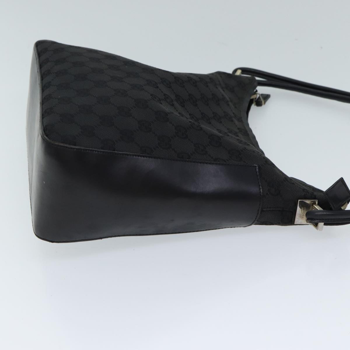 GUCCI GG Canvas Shoulder Bag Black 001 3766 yk11968