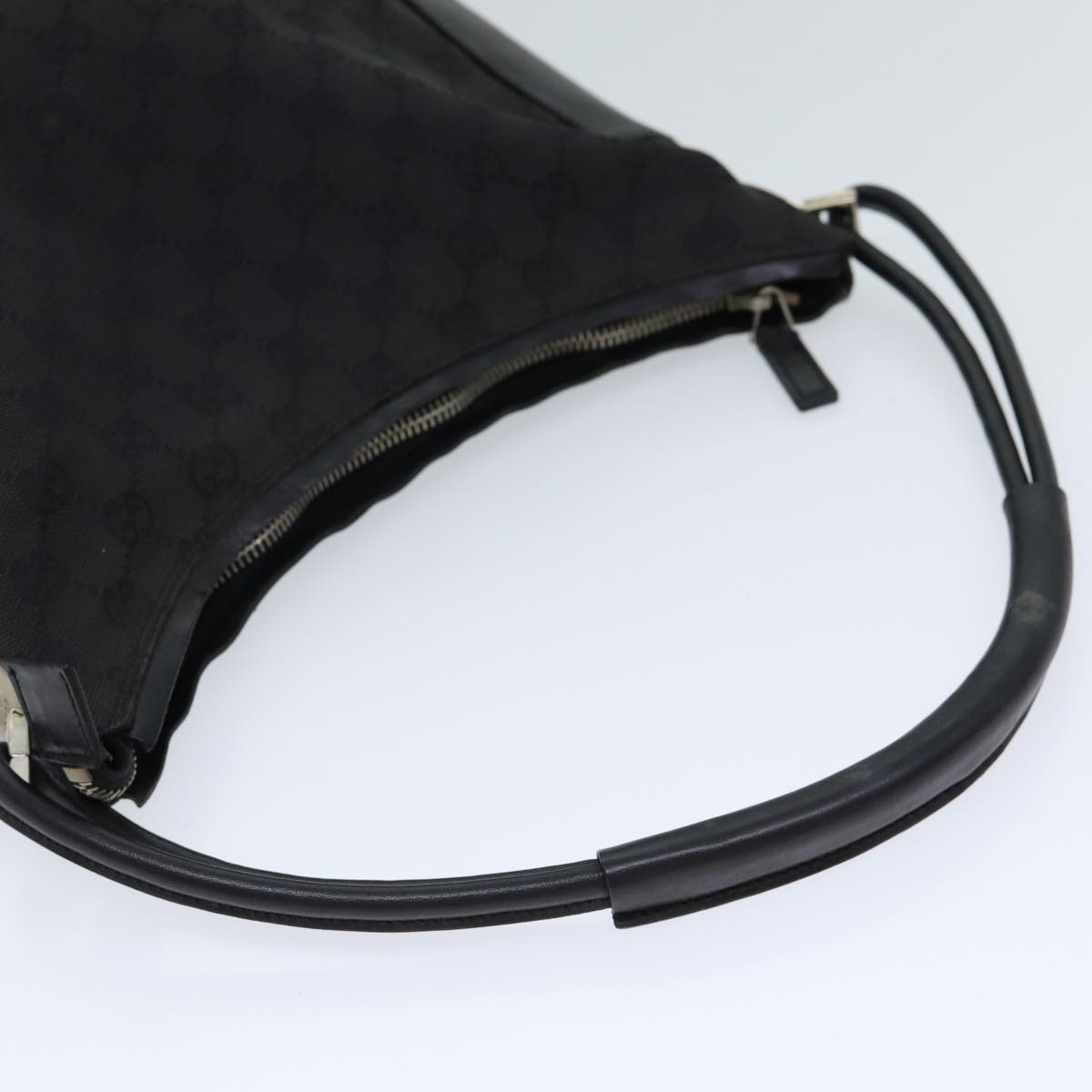 GUCCI GG Canvas Shoulder Bag Black 001 3766 yk11968