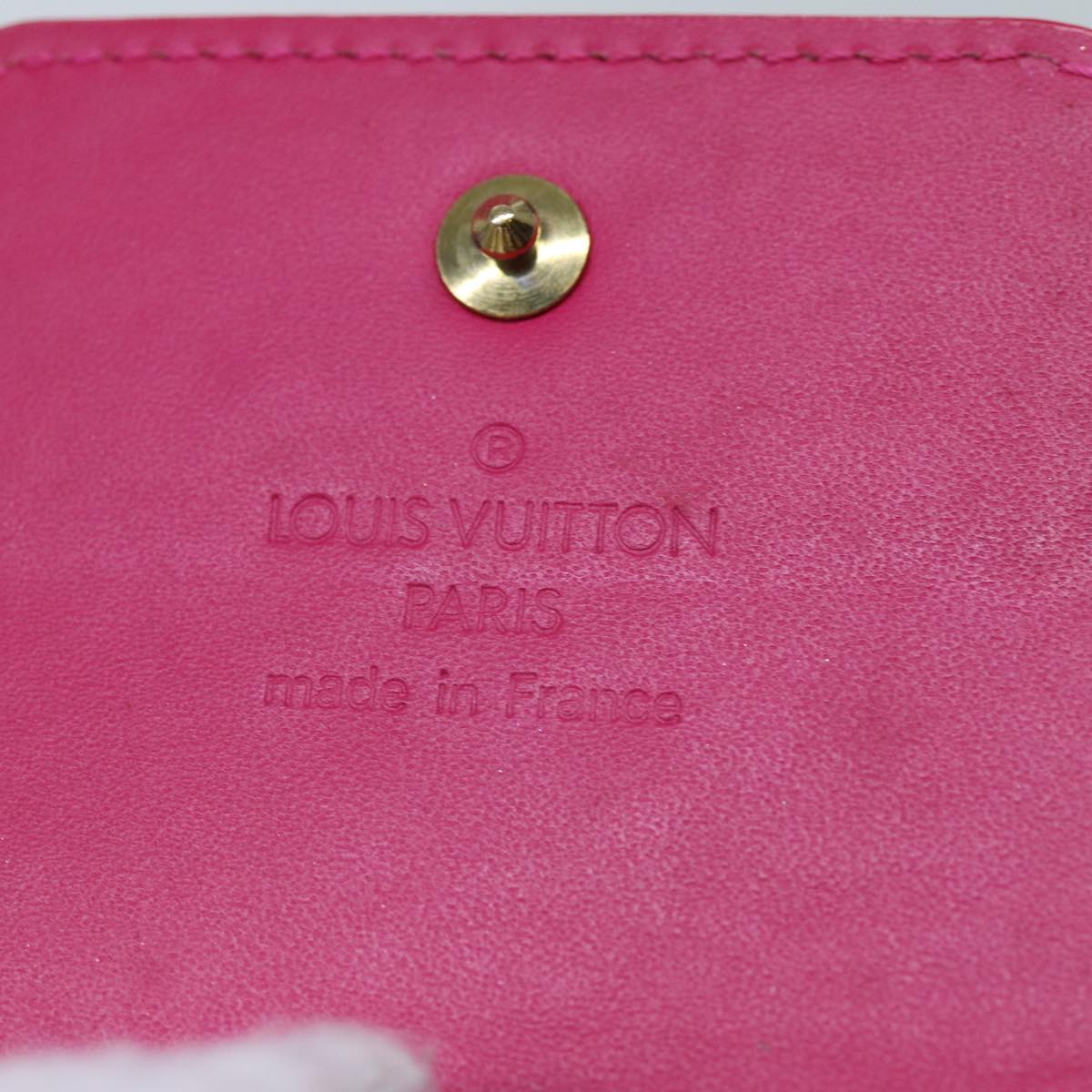 LOUIS VUITTON Monogram Vernis Cigarette Case Fuchsia Pink LV yk11982