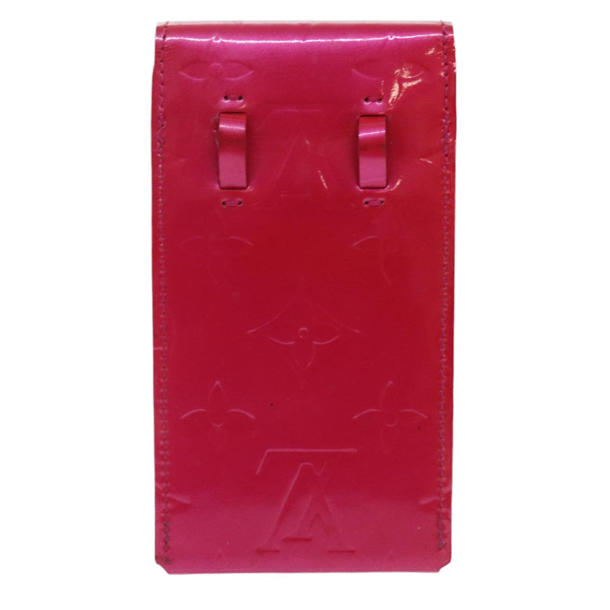 LOUIS VUITTON Monogram Vernis Cigarette Case Fuchsia Pink LV yk11982