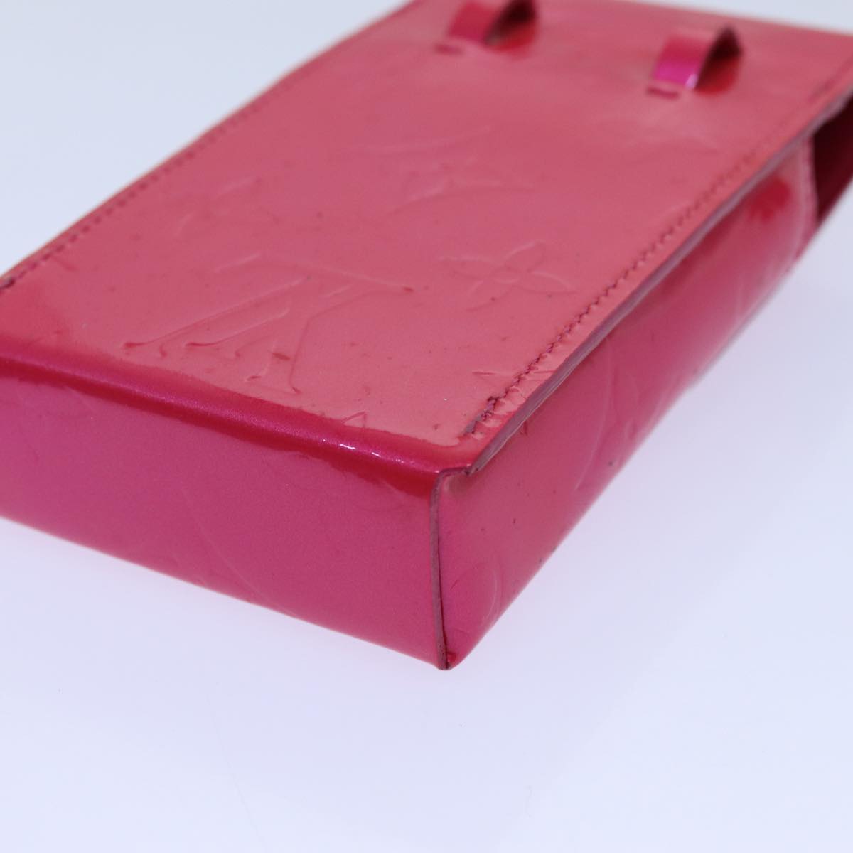 LOUIS VUITTON Monogram Vernis Cigarette Case Fuchsia Pink LV yk11982