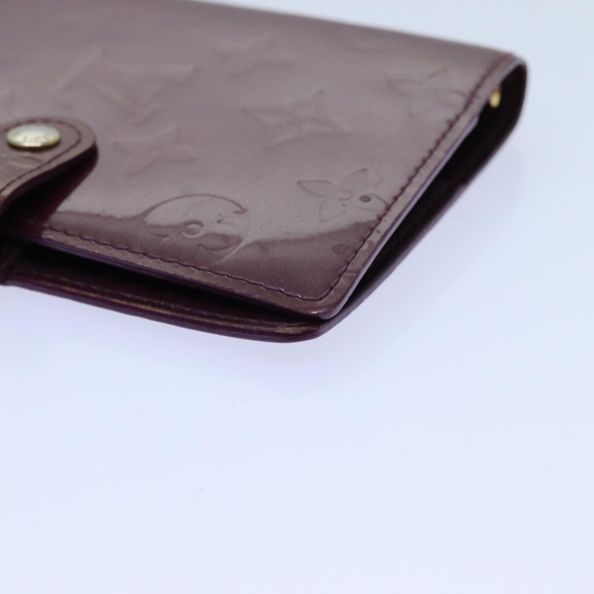 LOUIS VUITTON Vernis Agenda PM Day Planner Cover Violet R21050 LV yk11984