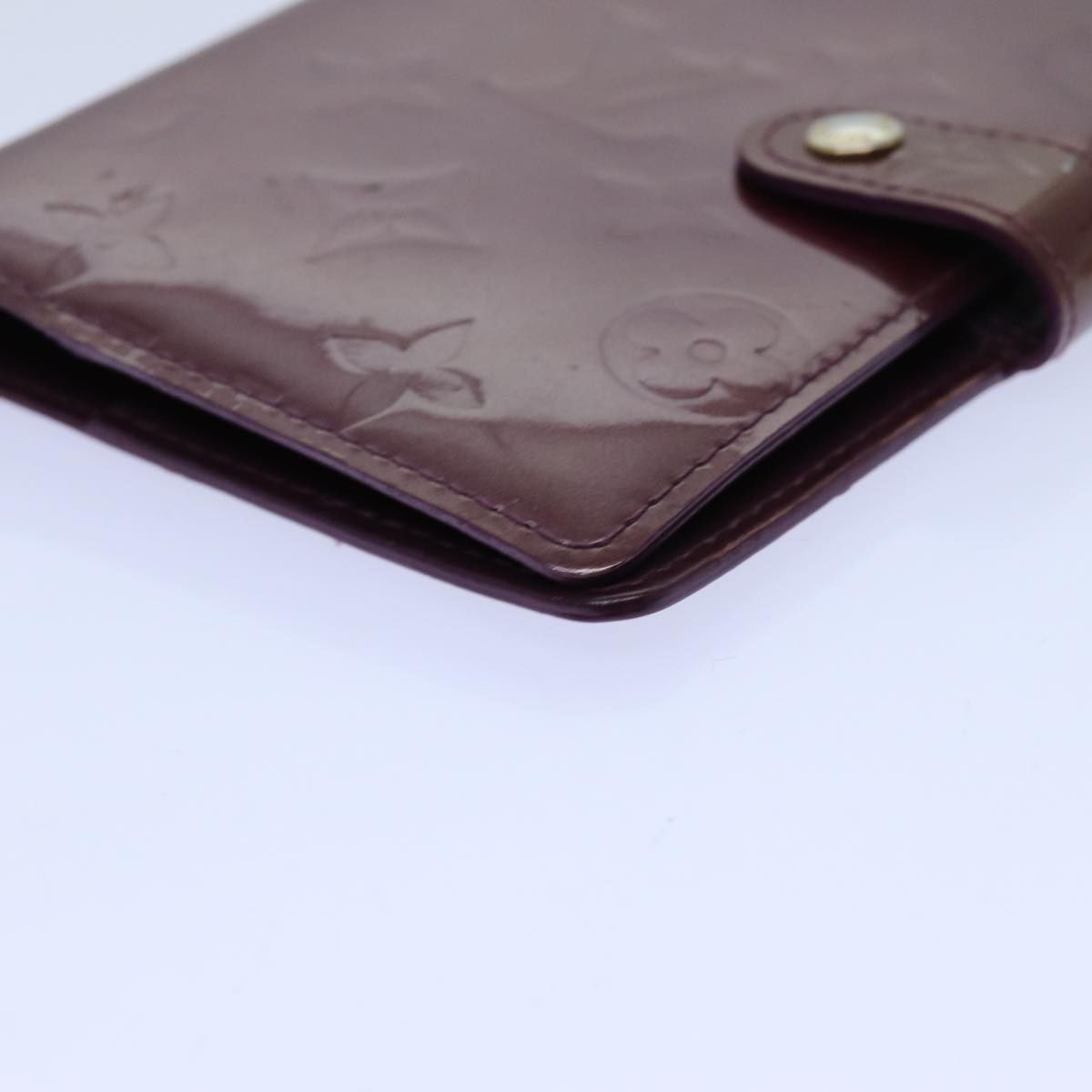 LOUIS VUITTON Vernis Agenda PM Day Planner Cover Violet R21050 LV yk11984