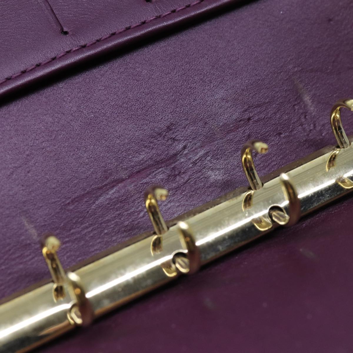 LOUIS VUITTON Vernis Agenda PM Day Planner Cover Violet R21050 LV yk11984